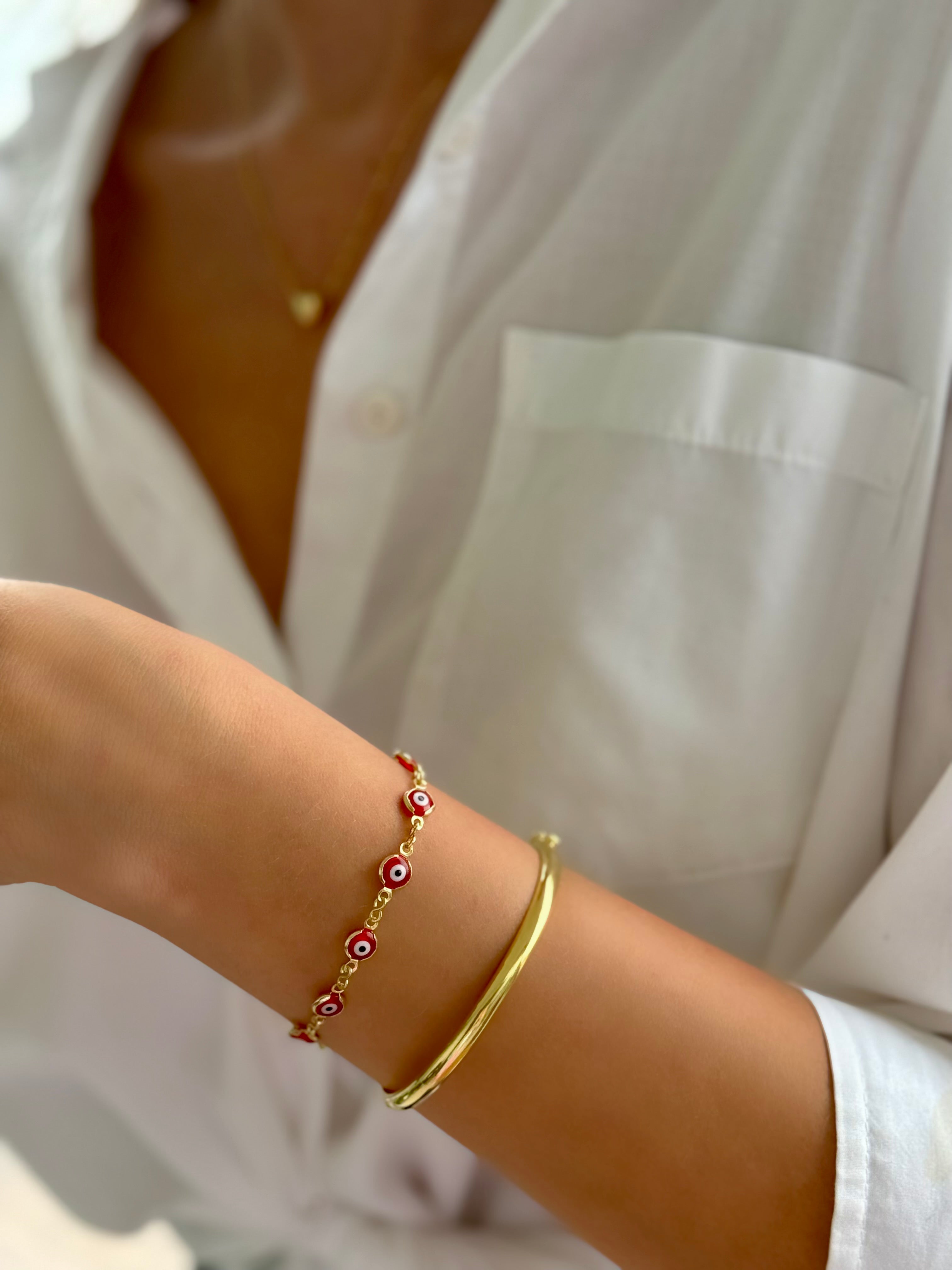 Pulsera Ojo Turco Rojo