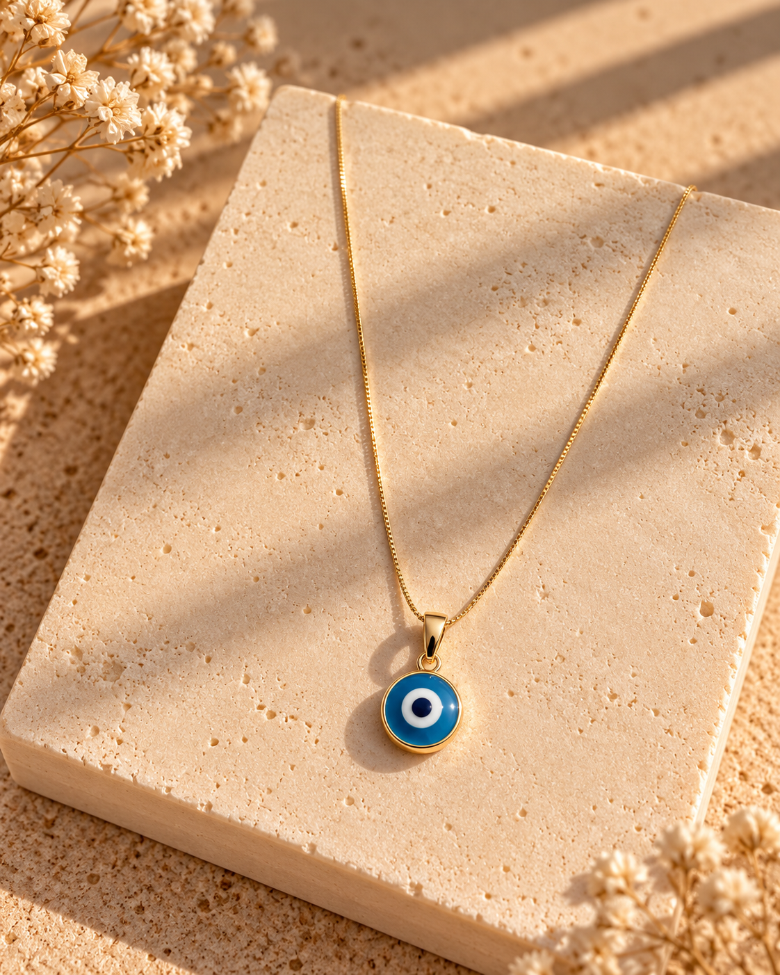 Collar Ojo Turco Celeste