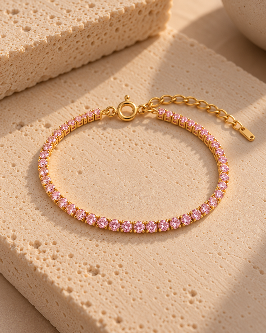 Pulsera Tennis Rosada