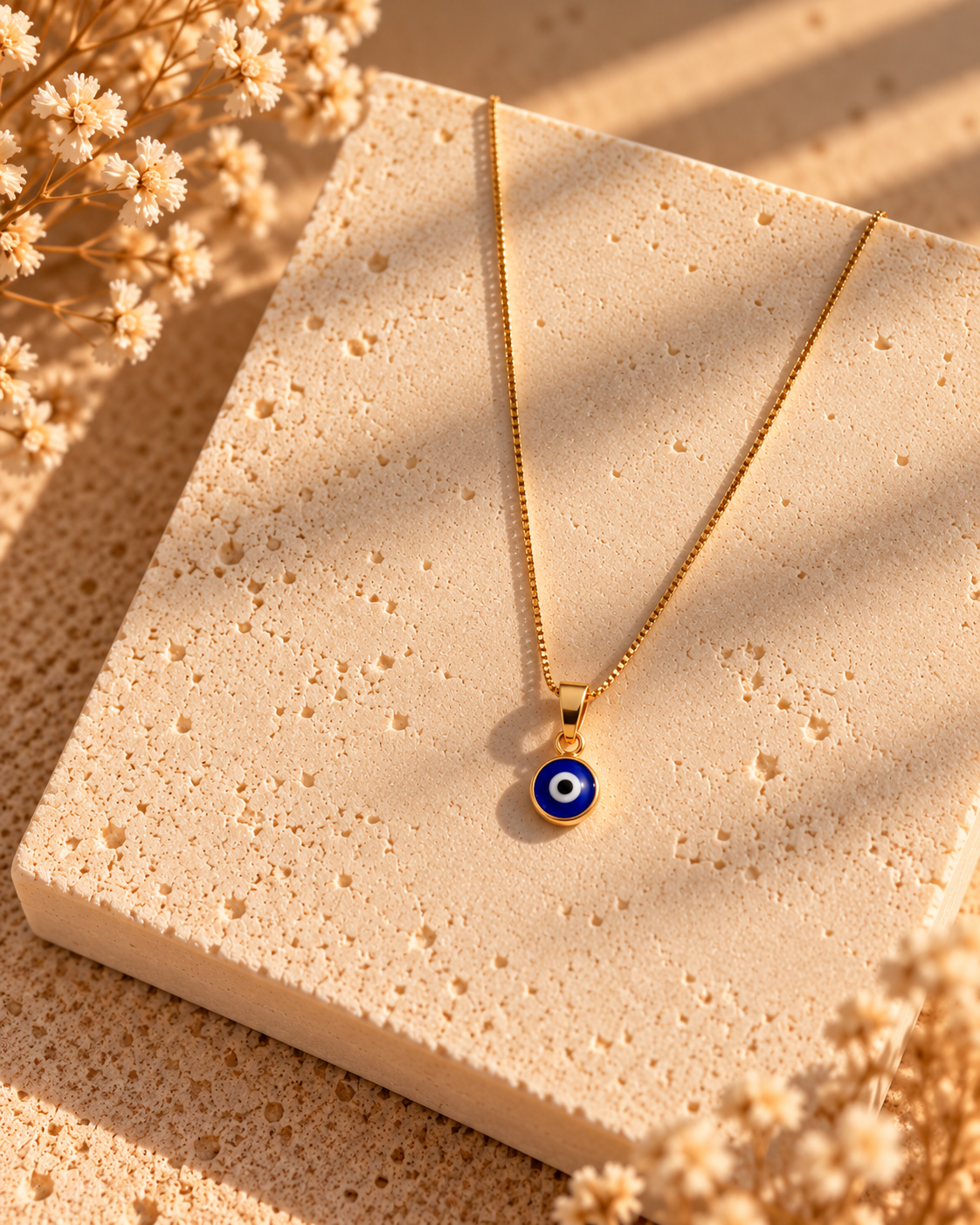 Collar Ojo Turco Azul Mini