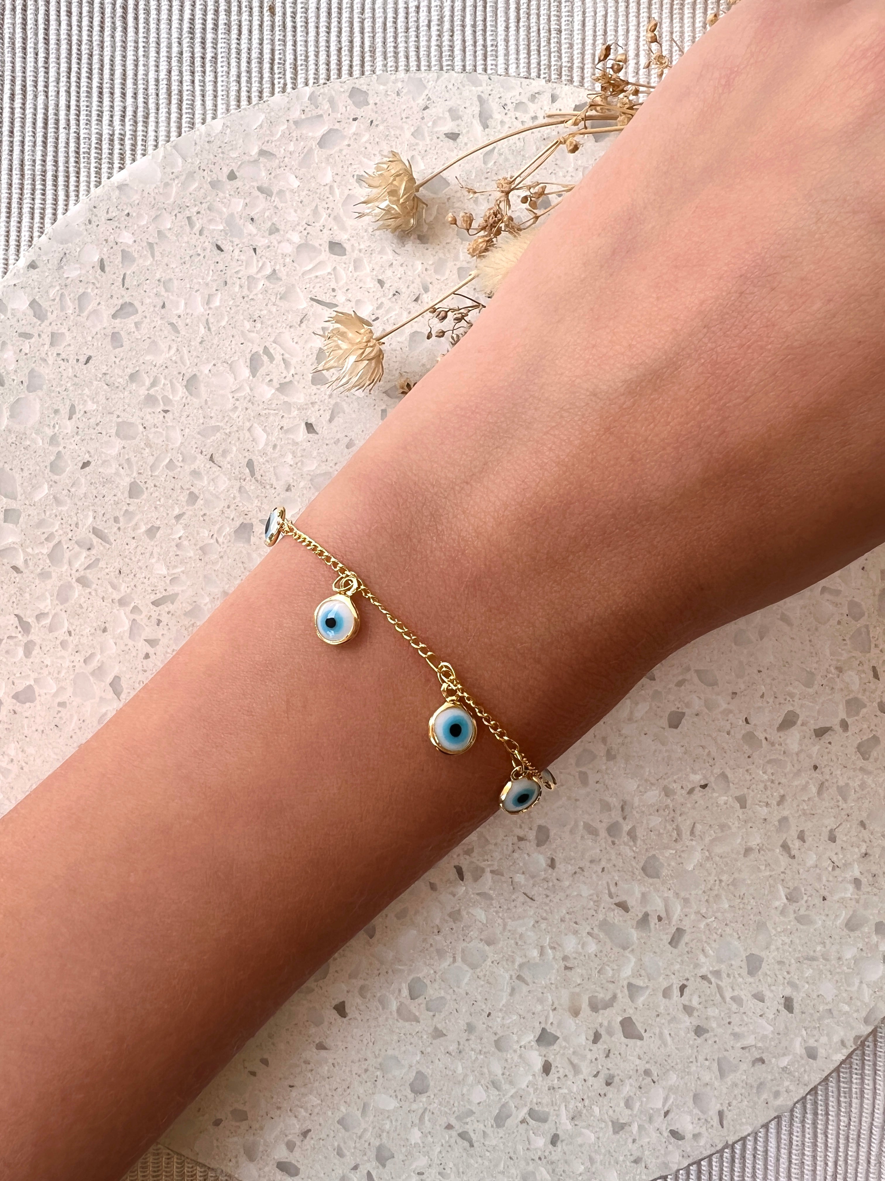 Pulsera Ojo Turco Celeste