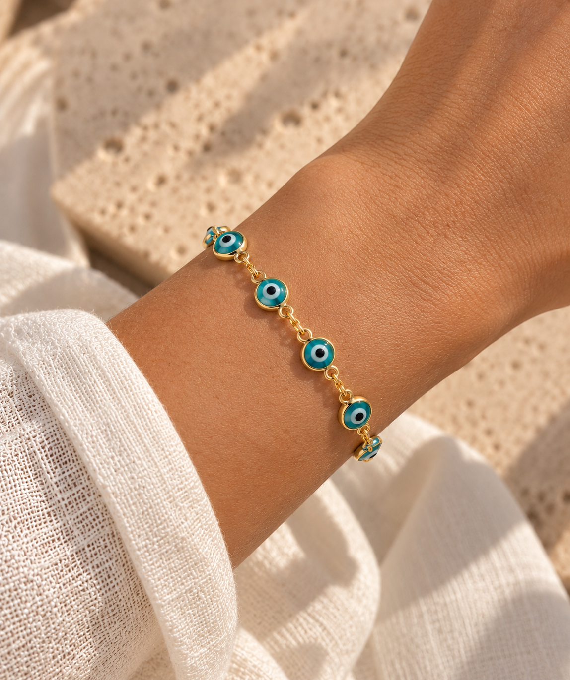 Pulsera Ojo Turco Turquesa