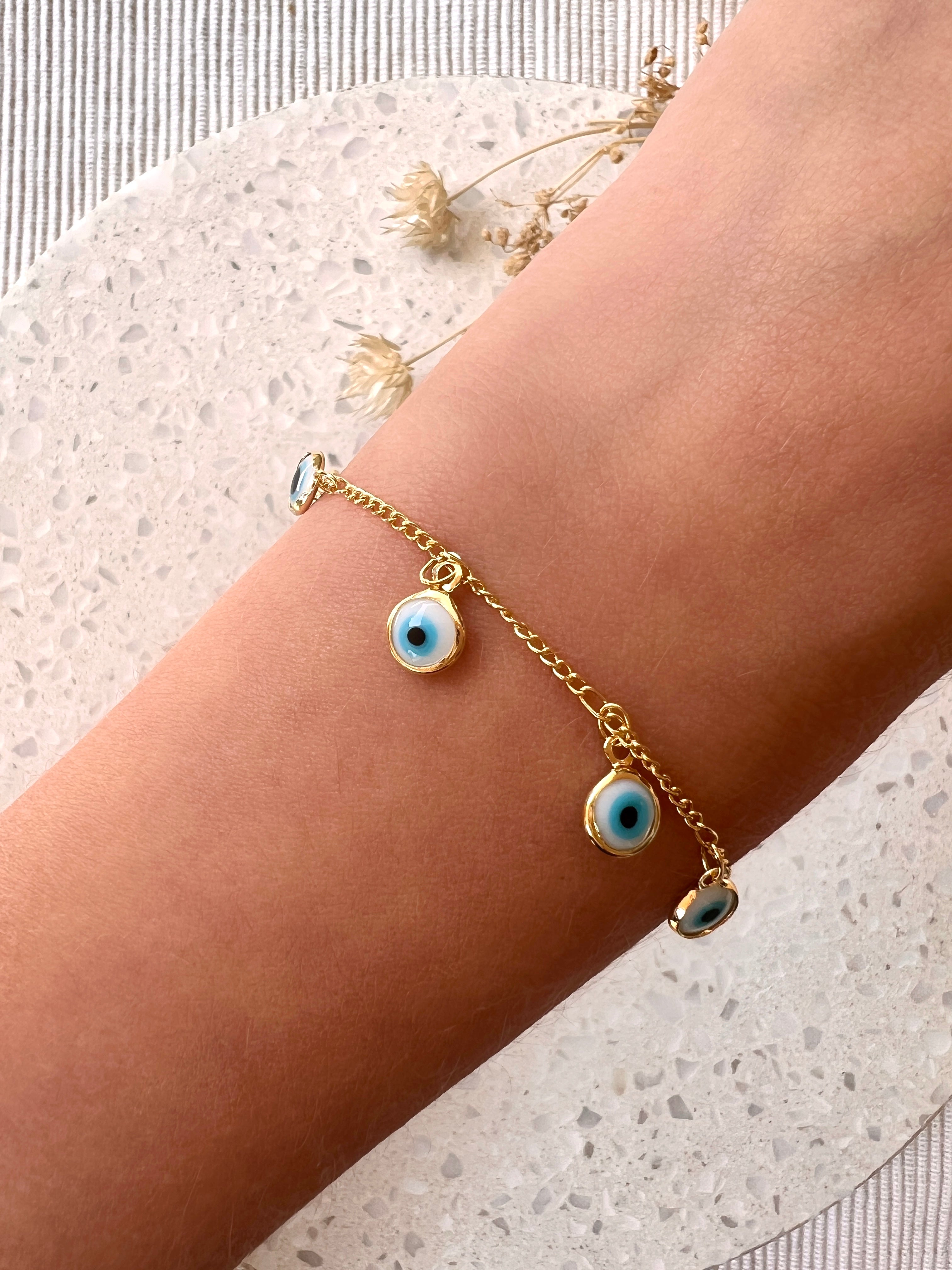 Pulsera Ojo Turco Celeste