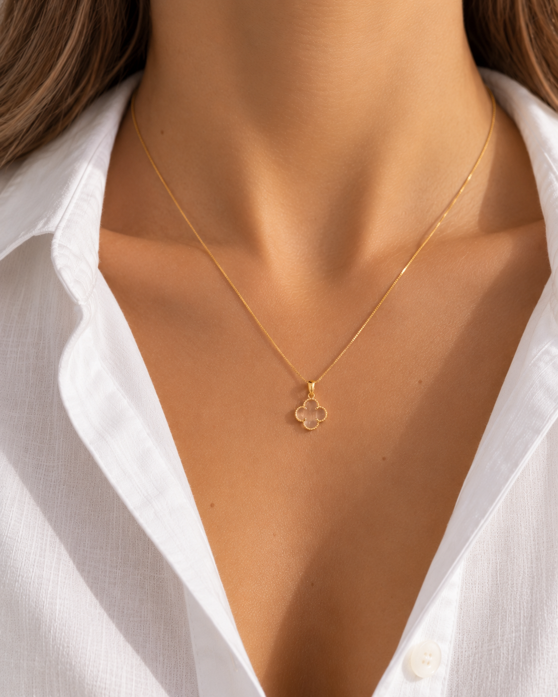 Collar Olivia con Dije Cristal